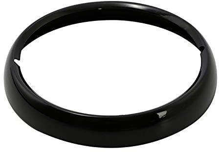 JUANZD Motorrad Schwarz 7 Scheinwerfer Trim Ring Fit for Touring Electra Glide Street Glide Road King(Svart)
