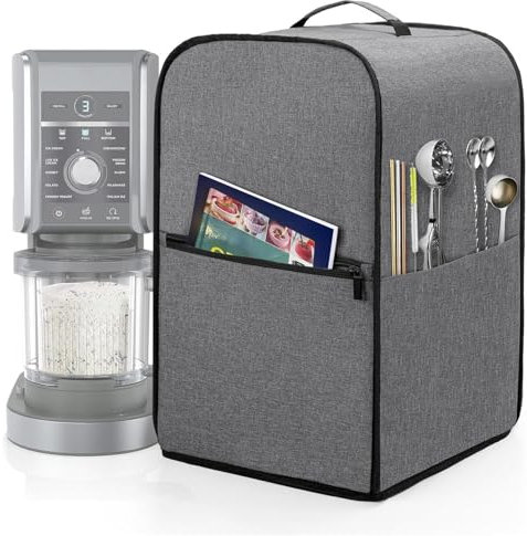 Dust Cover for Ice Cream Maker, Waterproof Storage Bag Compatible with Ninja Creami Ice Cream Maker NC501UK, Ninja Ice Cream Machine Accessories, 43 x 33 x 23 cm (NC501)