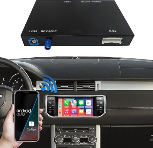 Road Top CarPlay Wireless Modul für Land Rover Bosch System 2004-2019 Jahr | für Land Rover Evoque Discovery Sport Range Rover Sport, Android Auto Retrofit Kit Decoder, CarPlay Interface, Mirrorlink