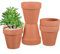 Yardwe Maceta para Suculentas 5 Unidades 10x10 Cm Terracota Resistente y Duradera