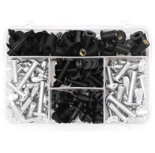 XWDPDNHHD Écrous et boulons Boulon De Carénage De Moto Vis Écrou De Fixation Vis Ferrule Fixation Complète pour K&awasaki Z650 Z750 Z800 Z900 Z1000 Vis(Argent)