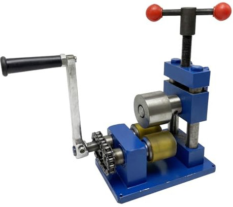 GXLDIANPU Jewelry Rolling Mill Machine, Hand Crank Bending Machine, Ring Bender Tool for Spoon Rings, Manual Rolling Mill Machine, Jewelry DIY Tools