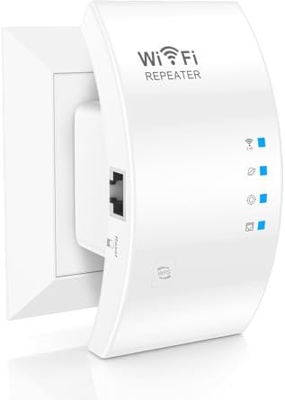 Amplificatore WiFi, 1800 Mbit/s, ripetitore WiFi, dual-band, 4 antenne girevoli a 180°, connessione Ethernet, booster WLAN di modalità ripetitore/AP/router, installazione semplice, spina EU