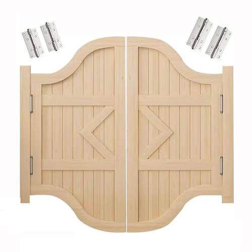 ZYXQQJ Porte per Bar Saloon Porte Interne in Legno Massello Porte A Battente Porte Doppie Chiusura Automatica Porte Divisorie per Cucina Ristorante Veranda(W60cm)