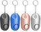 Alarme Personnelle Qoosea Safe Sound de Sécurité Personnelle Porte-clés sirène 140 DB avec lumière Alarmes de sécurité d'autodéfense d'urgence pour Enfants/Femmes/Personnes (Argent/Or Rose/Noir/Bleu)
