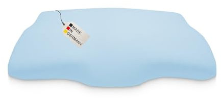 DUKAL | Bezug für Derila (Queensize) Memory Foam Kopfkissen | 30 x 50 cm | aus hochwertigem DOPPEL-Jersey | 100% Baumwolle | Farbe: ciel