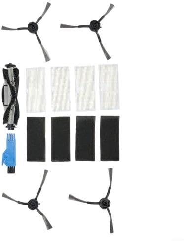 Kit de repuesto para aspiradora Vactidy para robot Nimble T6 - Cepillos laterales, cepillo enrollable, filtros y herramienta de limpieza para limpieza profunda de esquinas y bordes