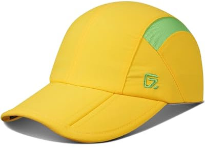 GADIEMKENSD Kids Hat, Foldable Toddler Baseball Cap. Yellow