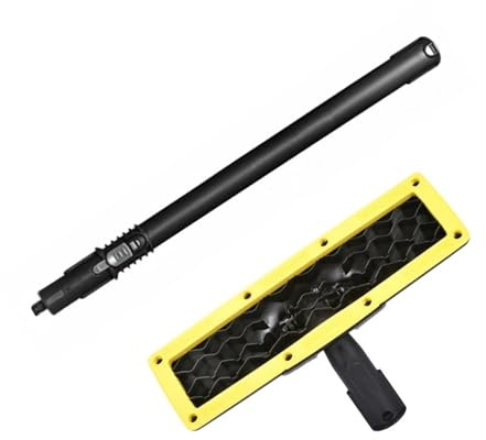Rallonge de Lance pulvérisation, tête Brosse Sol, Compatible avec Karcher, CTK10, CTK20, SC1, SC2, SC3, SC4, SC5, SG4, SC1-5, SG2, Accessoire Lave-Linge(Black A)