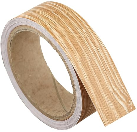 UIHRLM 30mm*10m Edging Tape, Self Adhesive Woodgrain Effect Veneer Edge Banding Strip for Cabinet Surface Restoration Desks and DIY Application Waterproof Stain-Resistant Edging Repair Tape