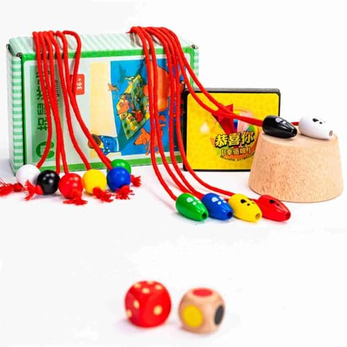 Monṫessori en Bois – Jouet Souris Attrape-Chat, d'apprentissage trieur de Formes, Jeu de société interactif, Jeu de Puzzle préscolaire Monṫessori pour | Apprentissage des compéte