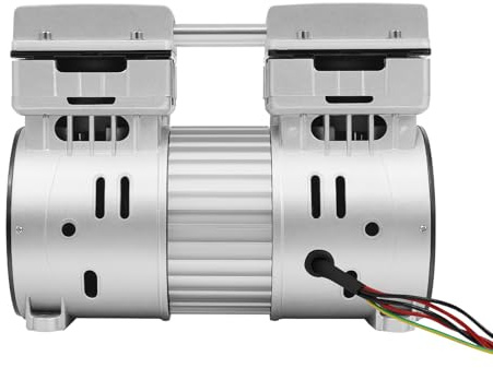 Compresseur d’Air Silencieux Sans Huile, Aluminium Portable, Moteur Cuivre Haute Pression 8bar, 125L/min, Ventilateur Refroidissement, Protection Thermique, Ultra-Compact Atelier Garage
