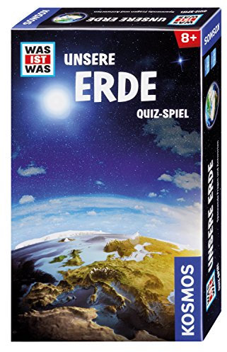 KOSMOS 696603 was ist was Unsere Erde, Quiz-Spiel, für 2-4 Personen ab 8 Jahren, Geografie, Wissen rund um unseren Planeten, Geschenk