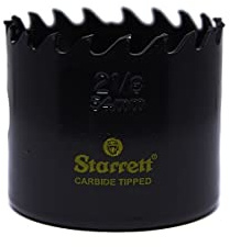 Starrett Tungsten Carbide Tipped Hole Saw - CT200 Deep Cut Holesaw Cutter - For Wood Suspended Flooring Reinforced Concrete & Fibreglass - 51MM
