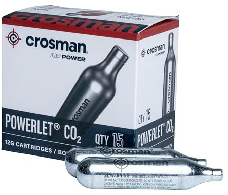 Crosman 15-Count CO2 Cartridges For Air Rifles And Air Pistols