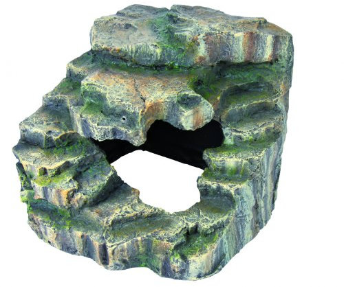 TRIXIE Eck-Fels mit Höhle und Plattform, Maße: 19 x 17 x 17 cm