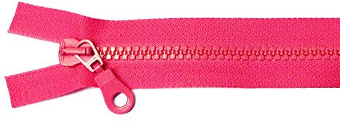 Reißverschluß Kunststoff teilbar für Jacken 45 cm pink