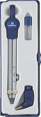 Ecobra 380076 Einsatzzirkel, silber/blau