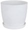 Home Garden Ornaments Plant Pots Indoor, Indoor Plant Pot - Decorative Flower Pots with Mat Surface and Plant Pot Saucer (Diameter: 16cm, Colour: White)
