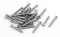 sourcing map 30 Stück M2,5x20mm Flachkopf T8 Torx Schrauben Vollgewinde Befestigungselemente 304 Edelstahl