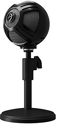 Arozzi Sfera USB Mikrofon Schwarz | Nierencharakteristik, für Boom-Arm, Gaming, Streaming, Büro