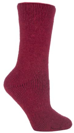 HEAT HOLDERS - Ladies Thick Winter Warm 2.7 TOG Short Cosy Thermal Wool Rich Socks (4-8 uk, Oatmeal Beige (S.Wool))