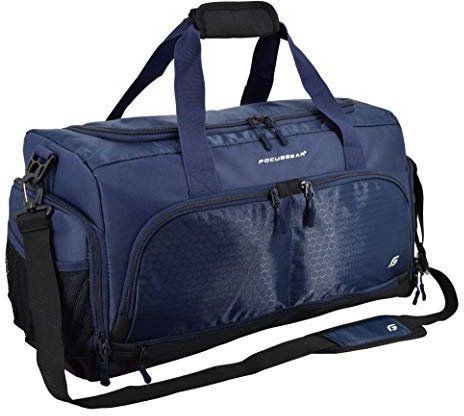 Ultimate Gym Bag 2.0: Die strapazierfähige Crowdsource designte Seesack mit 10 optimalen Fächern, einschließlich wasserabweisender Tasche, Blau, Größe M (50,8 cm)