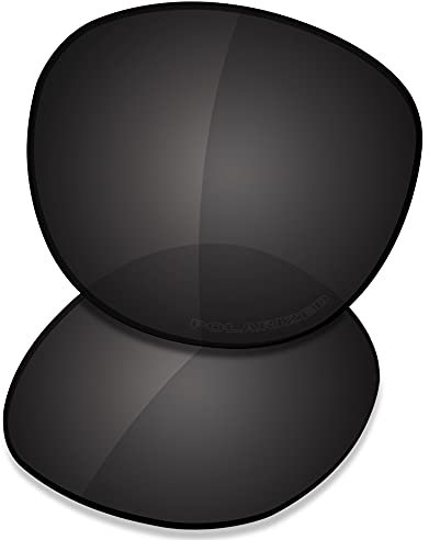 Saucer Premium Ersatzgläser für Oakley Latch OO9265 Sonnenbrillen High Defense - Carbon Black Polarisiert