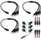 GTIWUNG 1 Buchse zu 4 Stecker DC Splitter, DC Stromverteiler 5,5x2,1mm, Female Male DC Stromkabel Pigtails Stecker CCTV-Kamera-Anschlusskabel Stecker, DC Power Jack Plug Adapter