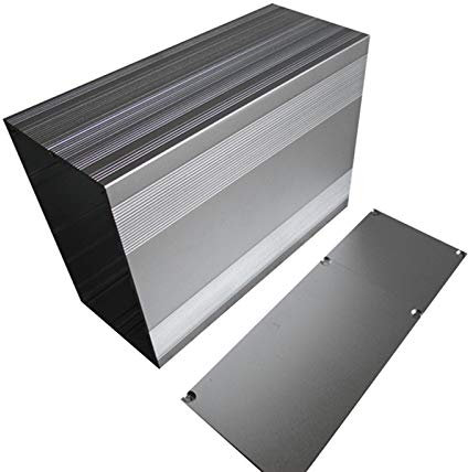 Aluminium-Instrumentenkasten, Aluminium-Projektbox, elektronisches Gehäuse für Leiterplatten, DIY, 85 x 145 x 250 mm
