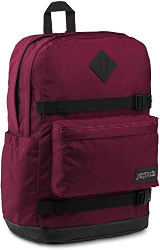 JANSPORT West Break Laptop Backpack in Russet Red - 15 Internal Sleeve - Front Zipped Organiser with Key Fob and Side Water Bottle Pocket - 28 L