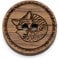 NaturSchatulle Holzknöpfe Gravur Motiv Fuchs 12-30mm I 25 Stück Nussbaum 2 Loch Knöpfe Holz DIY Basteln Nähen Schmuckherstellung Annähen Rund 25mm