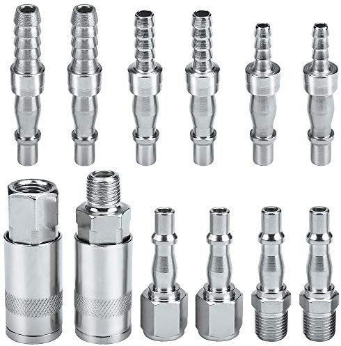 1/4 BSP Air Line Hose Compressor Fitting Couplings Connector Male Female and Male Fittings for 6, 8 & 10mm Hose