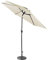 Harrier Parasol Inclinable 300cm de Jardin & Terrasse - Parasols Lumineux LED sur Pied | Parasol Extérieur avec Protection Solaire UV30+ (Parasol Standard, Blanc)