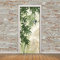 TMANQ Stickers Porte Porte Poster 95X215Cm Perroquet Animal Bambou Vert 3D Papier Peint Pour Salon Chambre Décoration De La Maison Stickers Muraux Imperméable Amovibles