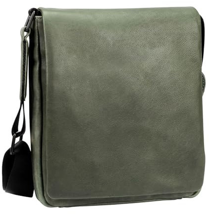 Leonhard Heyden Umhängetasche Tablettasche Den Haag Shoulder Bag Olive grün