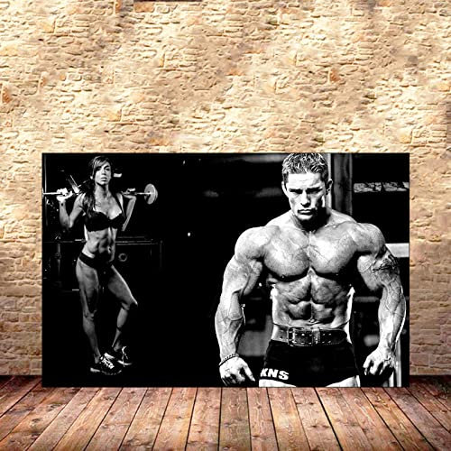 Hnyjyfa Kevin Levrone Poster Kraftprotz Bodybuilding Poster Trainings Poster Haus Fitness Deko Mann Übungs Motivzitat Gemäldedrucke Inspirierendes Wand Bilder Gym Poster 0318277