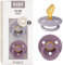 BIBS Colour Schnuller 2er-Pack, BPA-frei Schnuller, Kiefergerechte Form. Naturkautschuk/Latex, Hergestellt in Dänemark. 6-18 Monate (2er Pack), Fossil Grey/Mauve