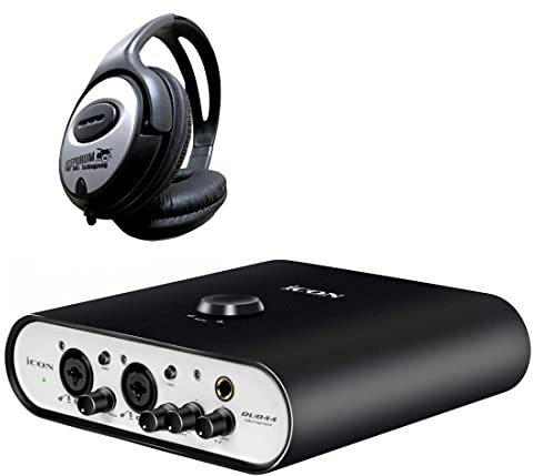 iCON Duo44 Dyna USB-Audio-Interface + keepdrum Kopfhörer