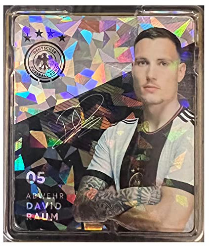 Rewe WM 2022 Katar Sammelkarten Glitzerkarten (5) David Raum Incl. WIZUALS© Sticker