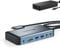 USB C Docking Station for MacBook Pro Air w/150W Power Adapter, Lemorele 12 in 2 Dual 4K@60Hz Laptop Docking Station 2 HDMI 2.0, 18W PD 3.0 5Gbps, USB-C 3.0 & 4 USB 3.0, 1Gbps Ethernet SD/TF Audio