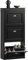 SoBuy Schuhschrank mit 3 Klappen - Schmaler Schuhkipper mit 6 Ablagen, Verstellbares Schuhregal für Diele, Flur & Eingangsbereich - Flurschrank mit Kippsicherung 53x117x24 cm Schwarz FSR94-SCH