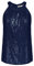 GRACE KARIN Damen Pailletten Casual Tops Elegant Bluse Ärmellose Neckholder Oberteile Navy blau S CL1792A22-16