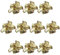 Moderne Schrankgriffe, schöne Blumenform, Zinklegierung, Einzelloch, Küchenschrankknauf, Schubladengriff, Möbelgriff, Schrankgriff, Türgriff, 10 Stück