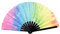 Large Folding Hand Rave Fan For Women Men Chinease/japanese Gradient Colorful Fan Reflective Foldable Dance Fan I5i1 Gi Festival