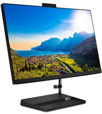 Lenovo IdeaCentre AIO 3 23.8 FHD IPS All in One Desktop PC AMD Ryzen 5-5500U 8GB RAM 512GB SSD Windows 11 Home - Black - F0G100L8UK