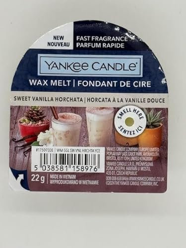 Cire à fondre WAX MELT SWEET VANILLA HORCHATA YANKEE CANDLE