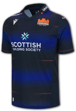 Macron Edinburgh Rugby Heimtrikot 23 24 ER Home Jersey RugbyUnion Shirt Trikot, Größe:XL