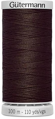 Gütermann Garn M782 Extra Stark Nähgarn Polyester 100m Nähmaschinengarn für alle stark beanspruchten Nähte (dunkelbraun 696)