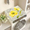 Nouiroy Tapete para lavadora, con diseño floral, para lavadora, secadora, cubierta superior, superabsorbente, para lavadora, microondas, refrigerador (margaritas amarillas)